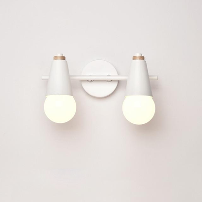 Wandlamp Metaal Hout 2 of 3 Lichts E27 Gekleurd Modern Slaapkamer Woonkamer