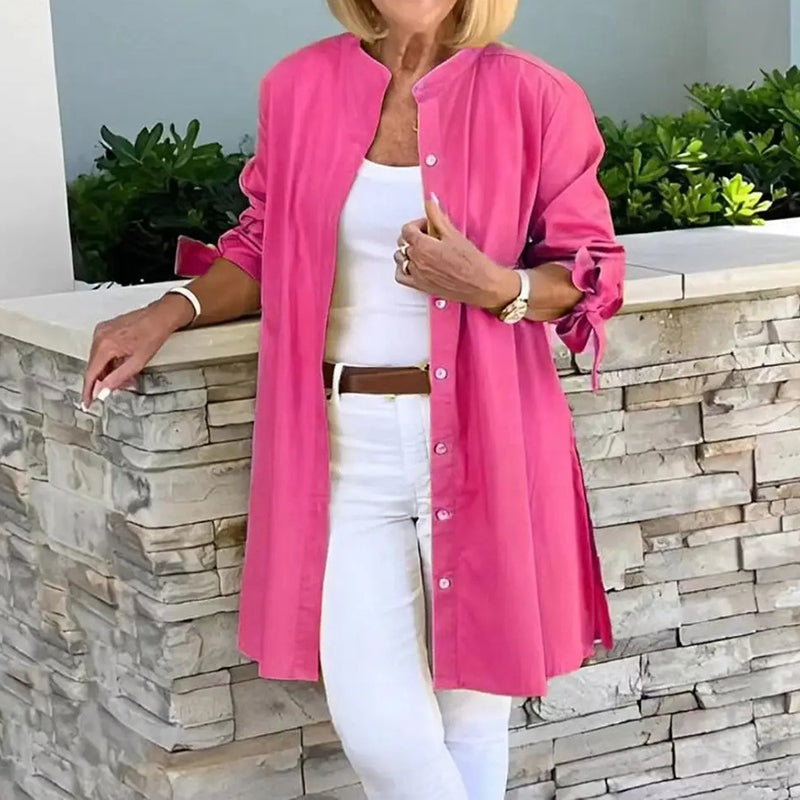 Vrouwen Overhemd Blouse Met Knopen Comfortabel
