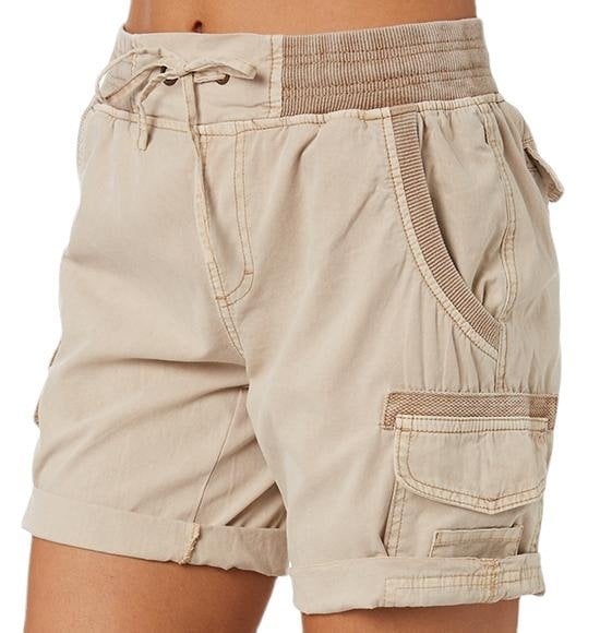 Dames Cargo Shorts Zomerbroek Met Zakken Utility Look - StudioMarella