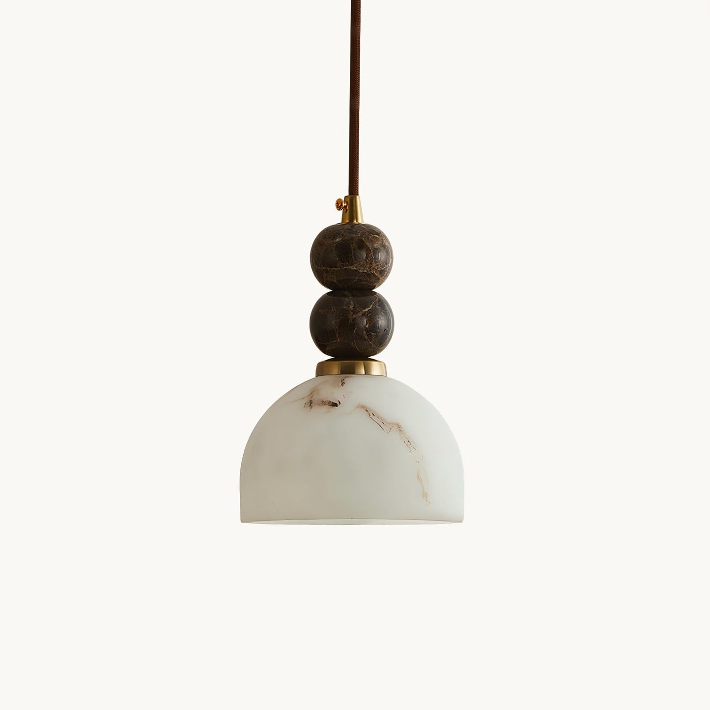 Hanglamp met Marmer en Imitatie Albast – Elegant Design met Zacht Licht