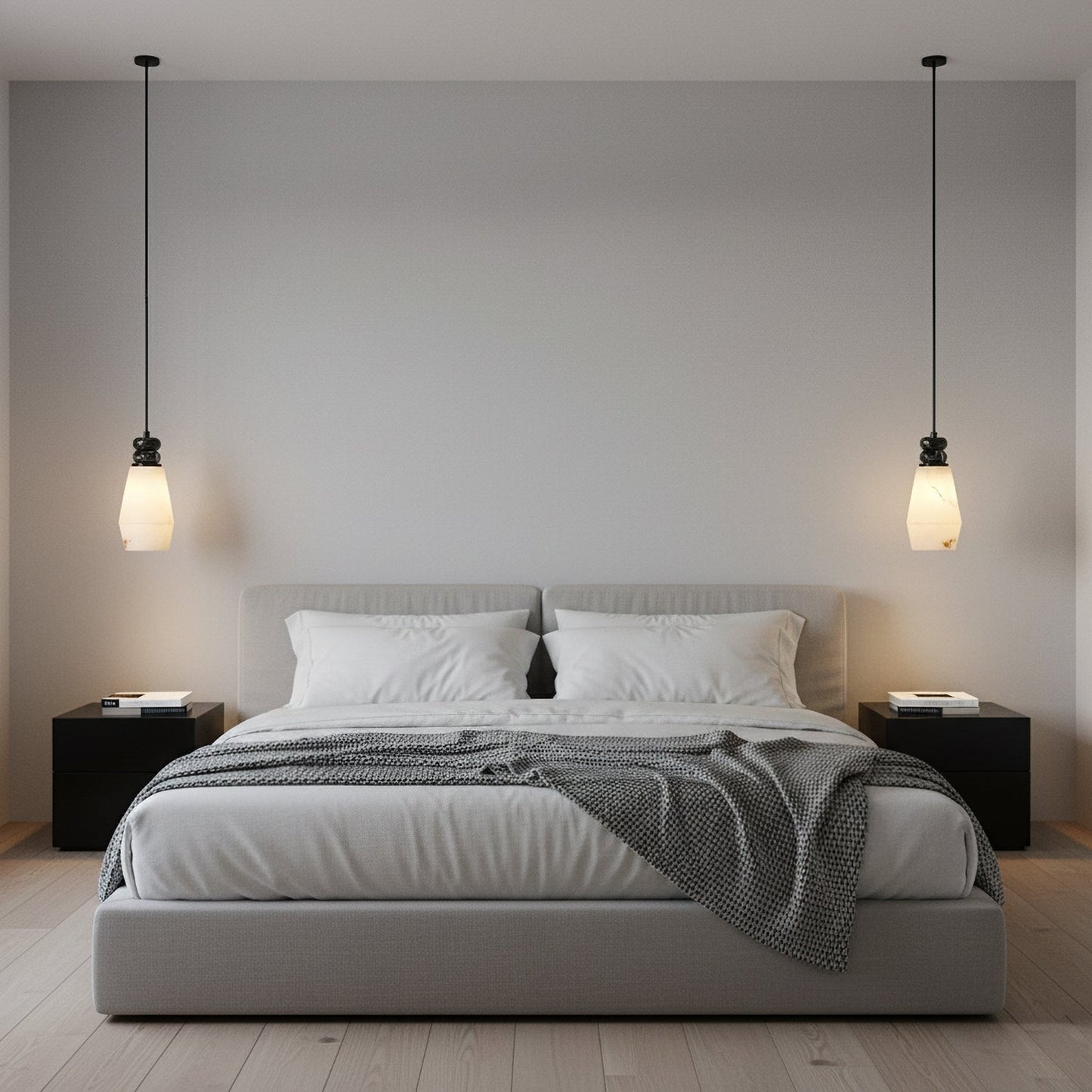 Hanglamp met Marmer en Imitatie Albast – Elegant Design met Zacht Licht