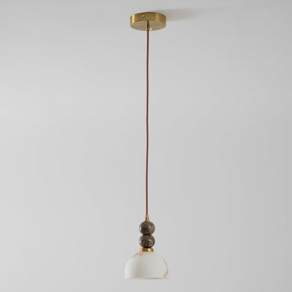 Hanglamp met Marmer en Imitatie Albast – Elegant Design met Zacht Licht