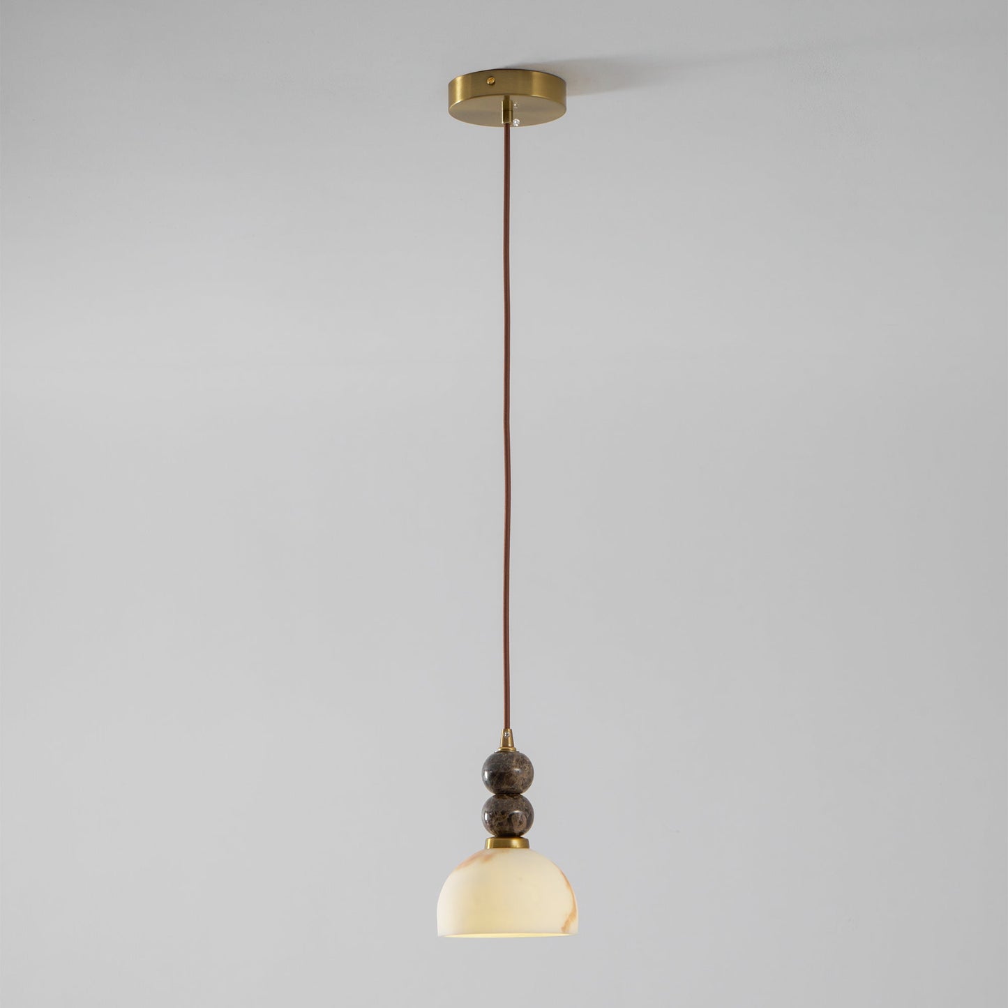 Hanglamp met Marmer en Imitatie Albast – Elegant Design met Zacht Licht