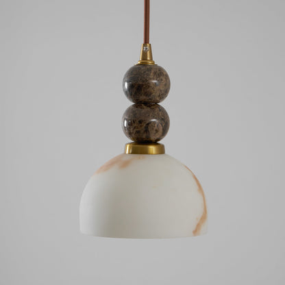 Hanglamp met Marmer en Imitatie Albast – Elegant Design met Zacht Licht