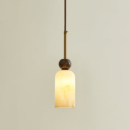 Hanglamp met Marmer en Imitatie Albast – Elegant Design met Zacht Licht