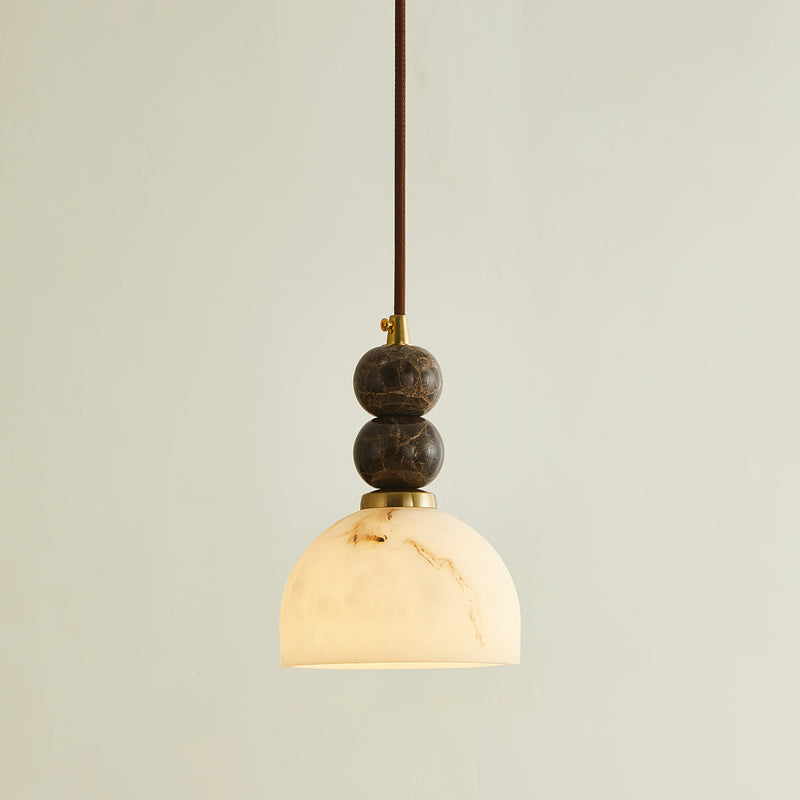 Hanglamp met Marmer en Imitatie Albast – Elegant Design met Zacht Licht