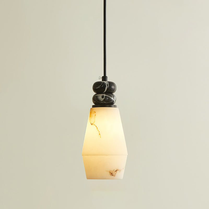 Hanglamp met Marmer en Imitatie Albast – Elegant Design met Zacht Licht