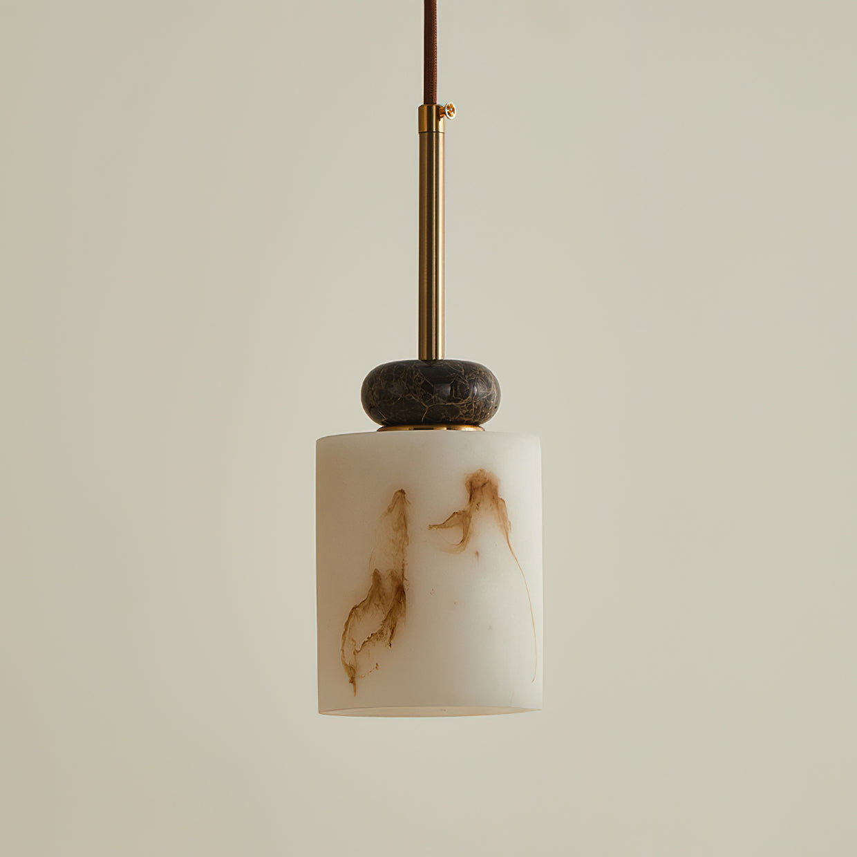 Hanglamp met Marmer en Imitatie Albast – Elegant Design met Zacht Licht