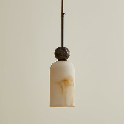 Hanglamp met Marmer en Imitatie Albast – Elegant Design met Zacht Licht
