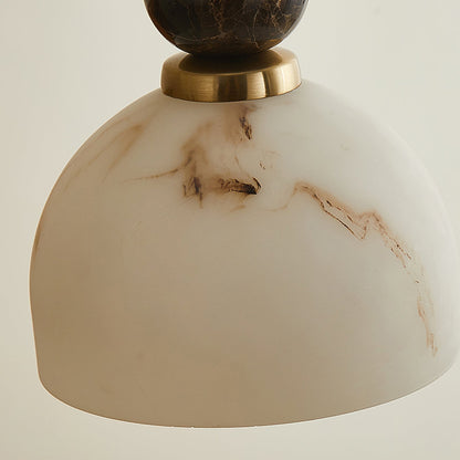 Hanglamp met Marmer en Imitatie Albast – Elegant Design met Zacht Licht