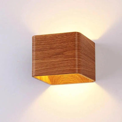 Wandlamp Hout Faux Slaapkamer Scandinavisch Design Nordic Stijl Verlichting