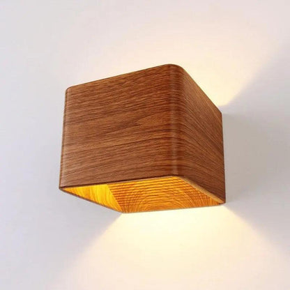 Wandlamp Hout Faux Slaapkamer Scandinavisch Design Nordic Stijl Verlichting
