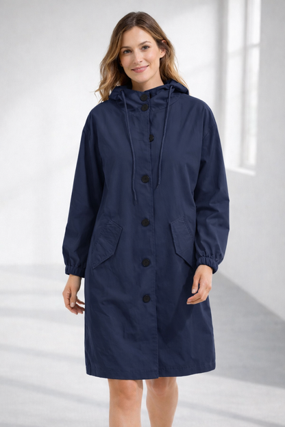 Arlina | Giacca da donna con cappuccio di media lunghezza 11