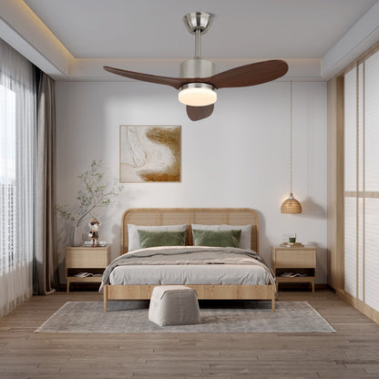 Plafondventilator met Verlichting 106cm of 132cm Design Modern 6-Snelheden Variabele Frequentie Motor voor Slaapkamer Woonkamer met Afstandsbediening