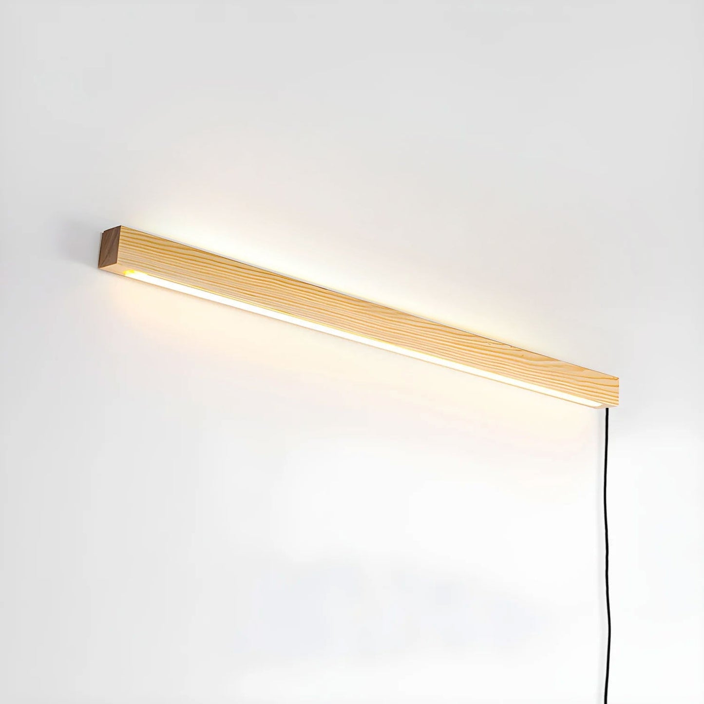 Ronde Houten Wandlamp met LED — Scandinavisch Design met Dimfunctie — Verkrijgbaar in Drie Maten