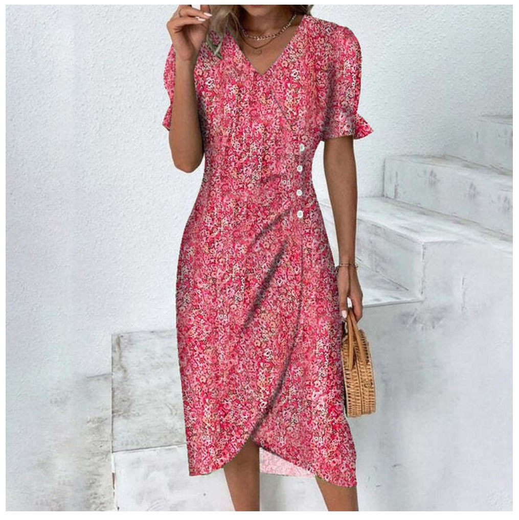 Zomerjurk Elegante Snit Vrouwelijk Leda Model