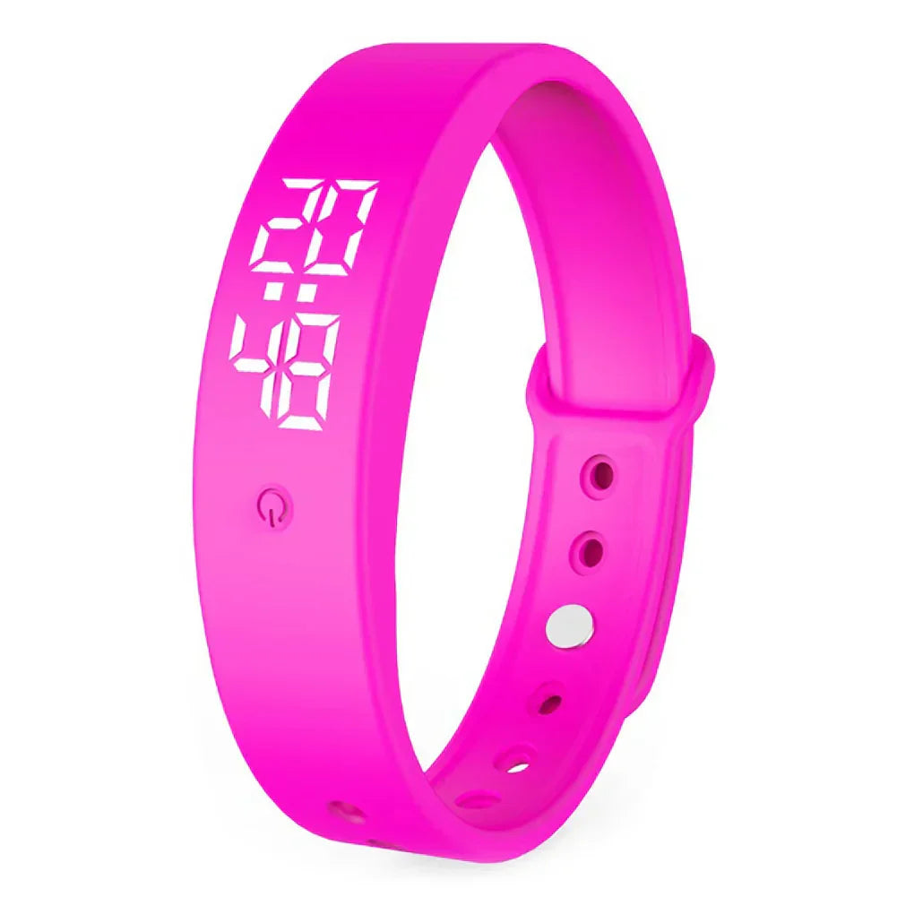 Waterdichte smartwatch met trilalarm, temperatuurmeting en fitnesstracking