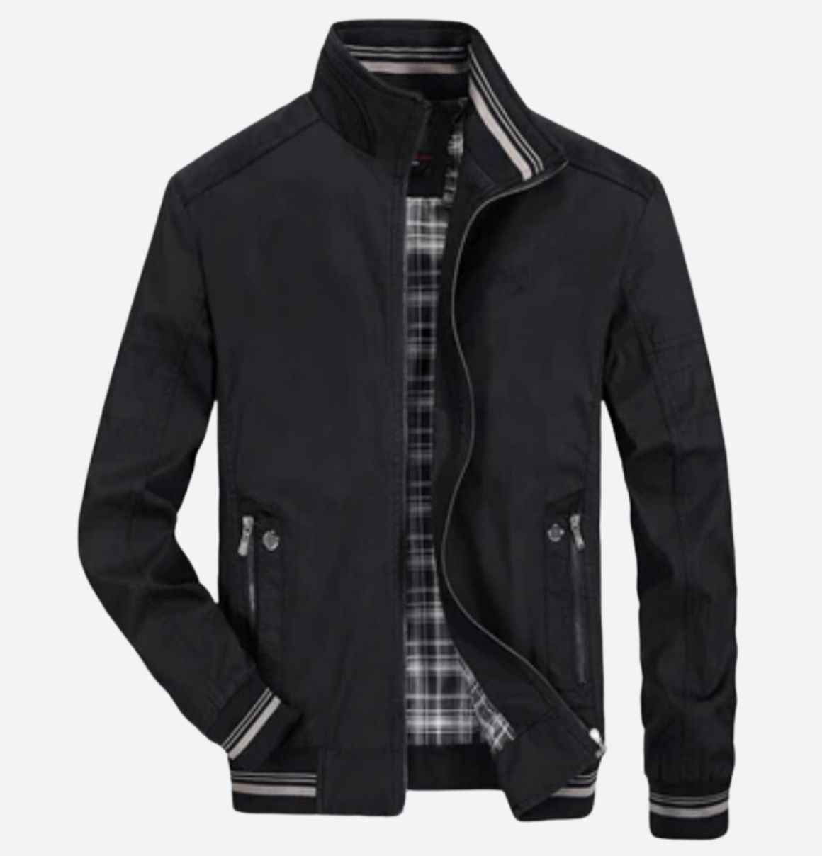 Leren Look Jas voor Heren Casual Stijl