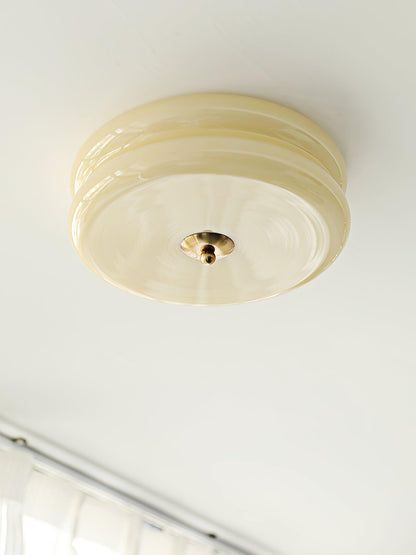 Art deco plafondlamp met geometrisch design en warm ledlicht voor stijlvolle interieurs