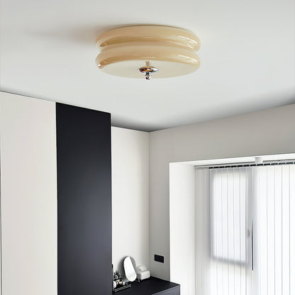 Art deco plafondlamp met geometrisch design en warm ledlicht voor stijlvolle interieurs