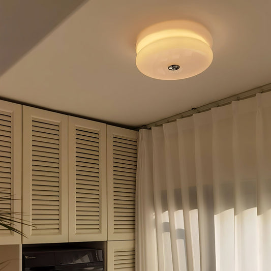 Art deco plafondlamp met geometrisch design en warm ledlicht voor stijlvolle interieurs
