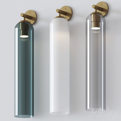 Glazen wandlamp met cilindervorm – elegante wandverlichting voor binnen
