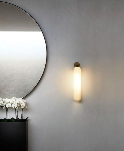 Glazen wandlamp met cilindervorm – elegante wandverlichting voor binnen