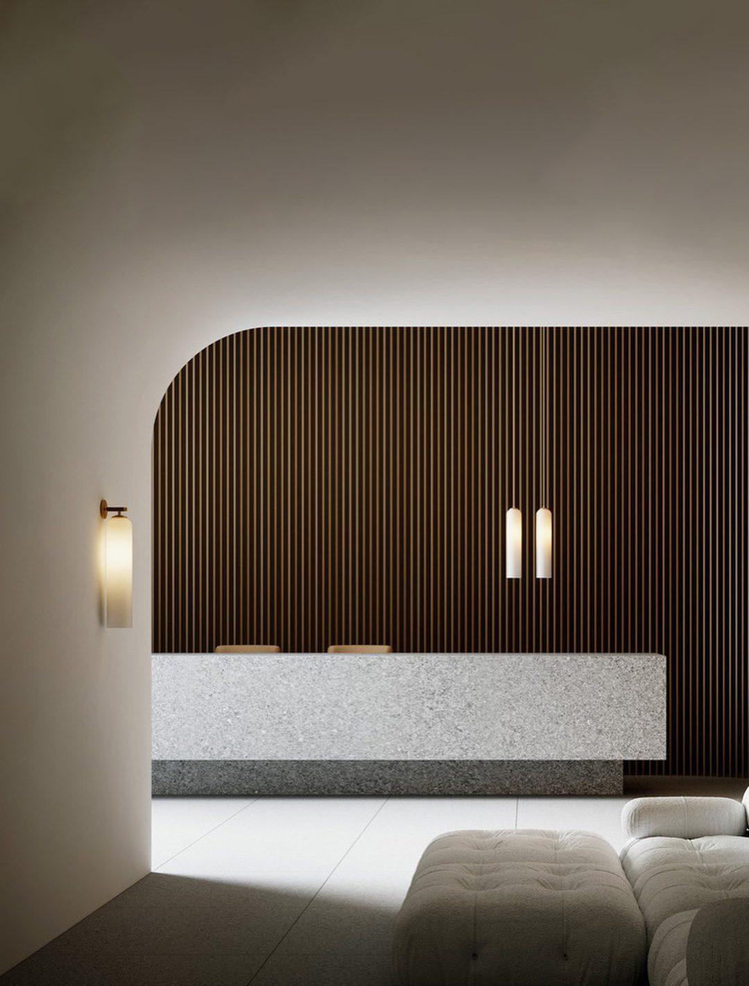 Glazen wandlamp met cilindervorm – elegante wandverlichting voor binnen