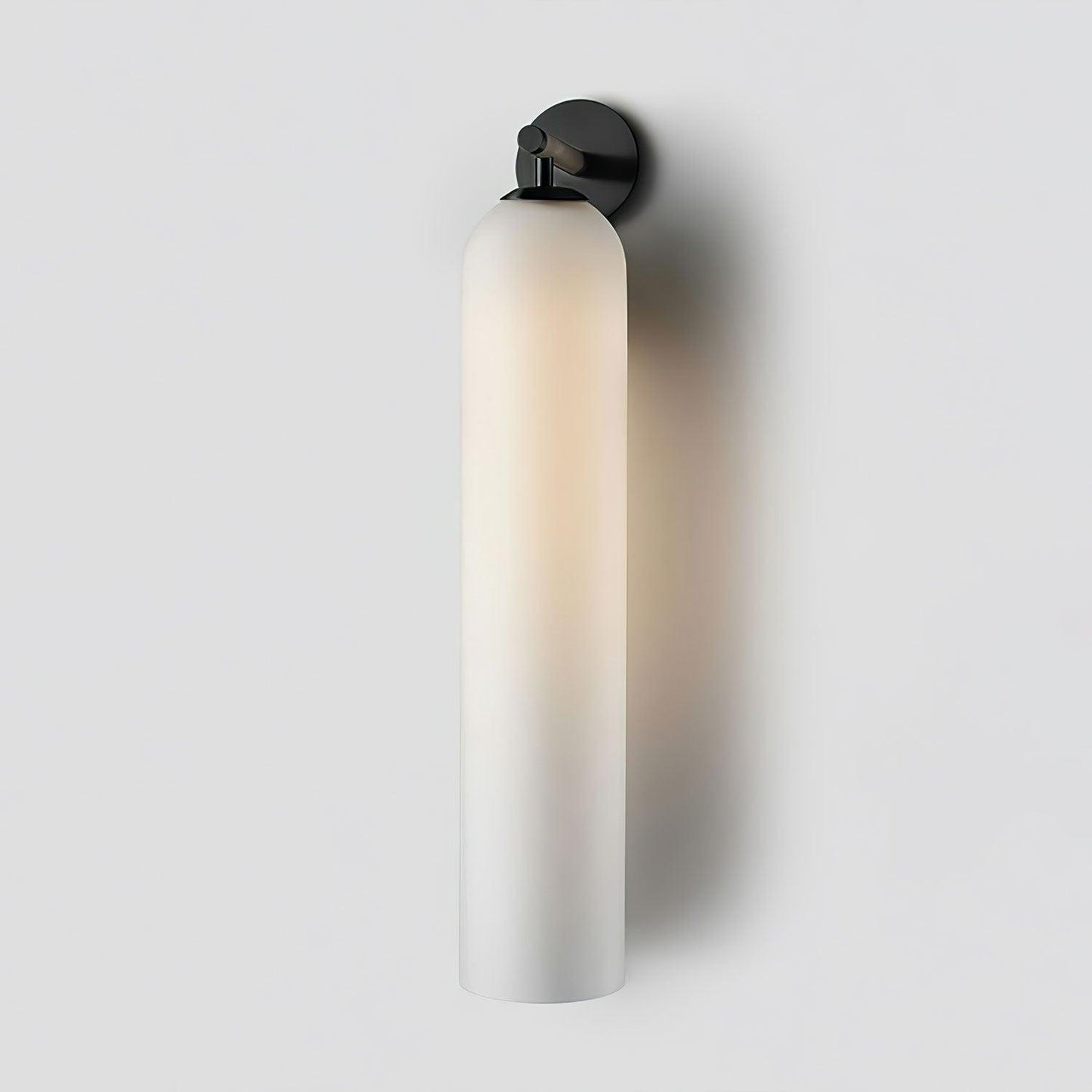 Glazen wandlamp met cilindervorm – elegante wandverlichting voor binnen