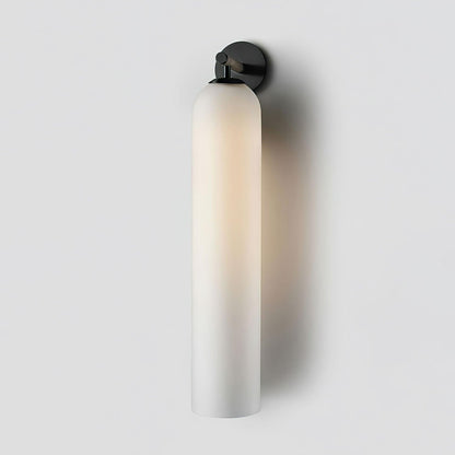 Glazen wandlamp met cilindervorm – elegante wandverlichting voor binnen