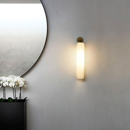 Glazen wandlamp met cilindervorm – elegante wandverlichting voor binnen