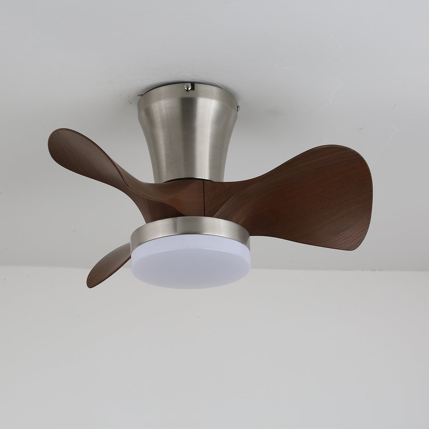 Moderne Plafondventilator met Verlichting en Houten Bladen – 3 Snelheden & Afstandsbediening 55cm