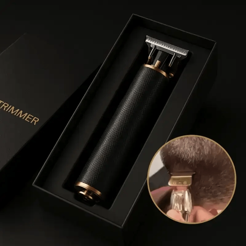 Professionele Precisietrimmer met Koolstofstalen Mesjes – Oplaadbaar 120 Min – Barbier Kwaliteit voor Baardcontouren en Haarstyling Thuis