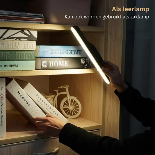 Magnetische LED-Lamp met Flexibele Bevestiging – Touch-Dimbaar Nachtlampje voor Bureau, Auto, Garage, Werkplaats, Leeshoek – Oplaadbaar via USB-C – Energiezuinig ABS Design