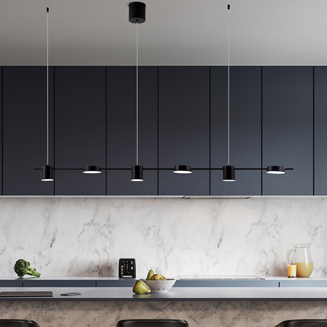 Hanglamp Aluminium Zwart Goud LED 3 5 6 Lichts Keuken Woonkamer Eetkamer Plafondlamp Spotlamp Industrieel Modern