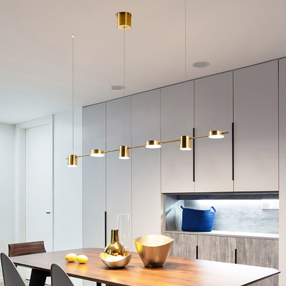 Hanglamp Aluminium Zwart Goud LED 3 5 6 Lichts Keuken Woonkamer Eetkamer Plafondlamp Spotlamp Industrieel Modern
