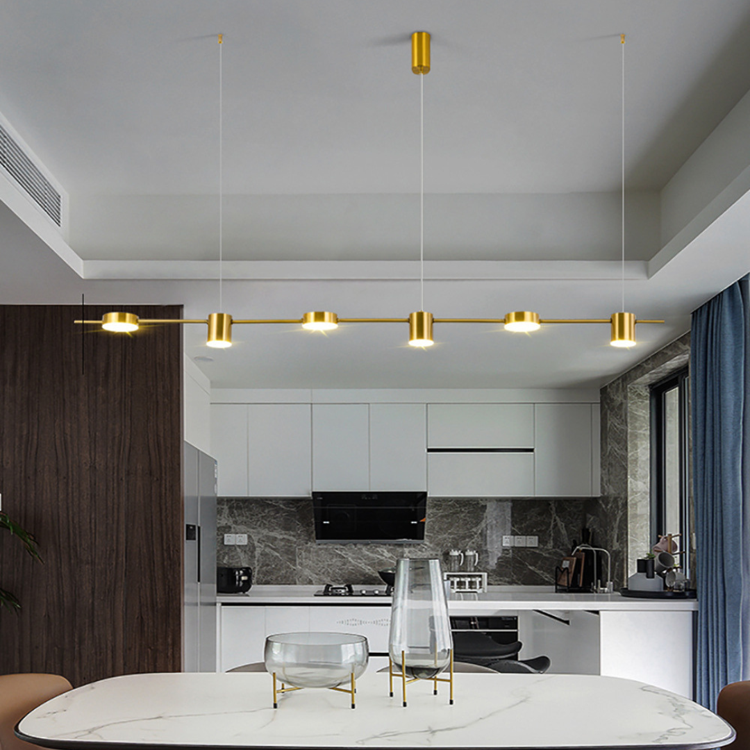 Hanglamp Aluminium Zwart Goud LED 3 5 6 Lichts Keuken Woonkamer Eetkamer Plafondlamp Spotlamp Industrieel Modern