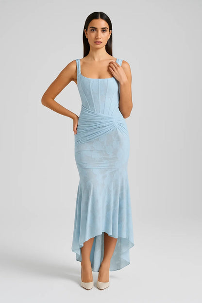 Mouwloze Maxi Jurk voor Dames Asymmetrische Zoom Elegante Stijl