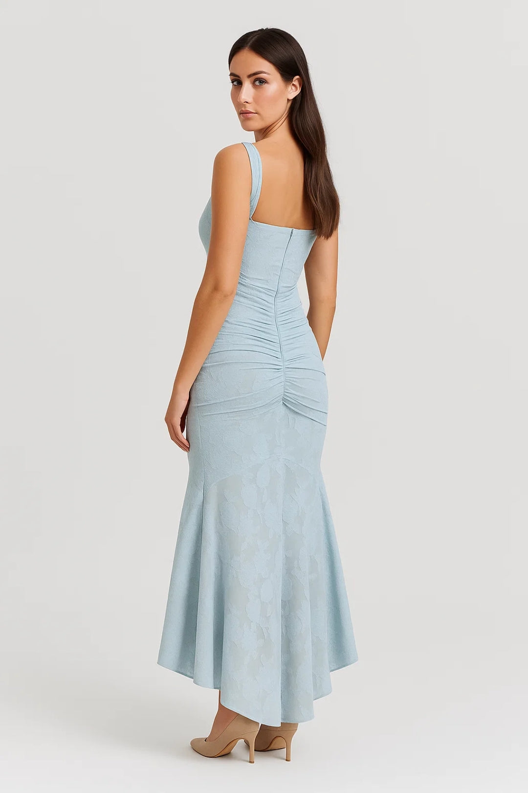 Mouwloze Maxi Jurk voor Dames Asymmetrische Zoom Elegante Stijl