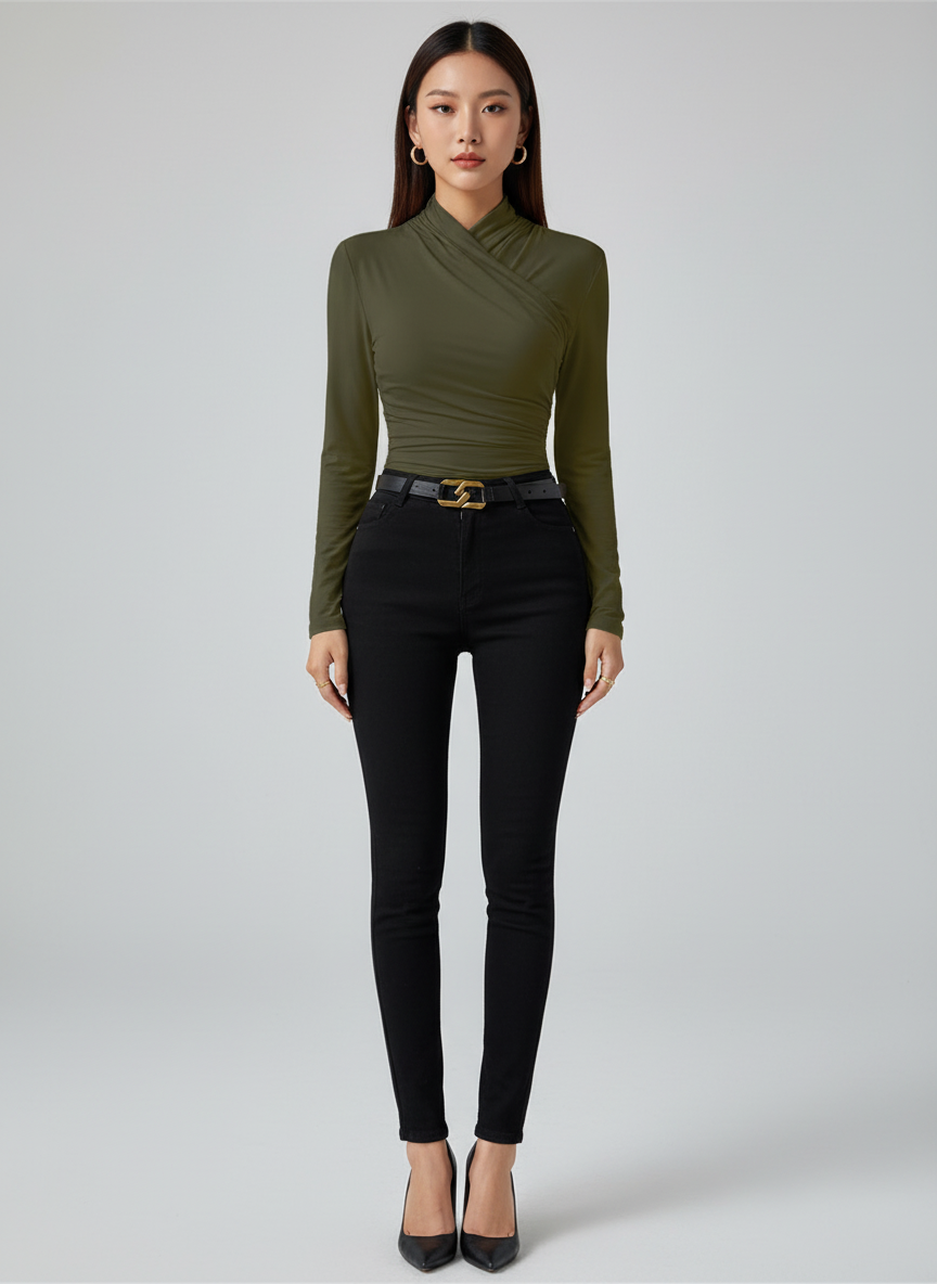 Asymmetrische One Shoulder Top | Elegante Damestop 3