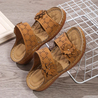 Orthosandalen met Bloemenpatroon Wedge Zomerschoenen