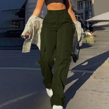 Athene | Hoge Taille Cargo Broek Dames 9