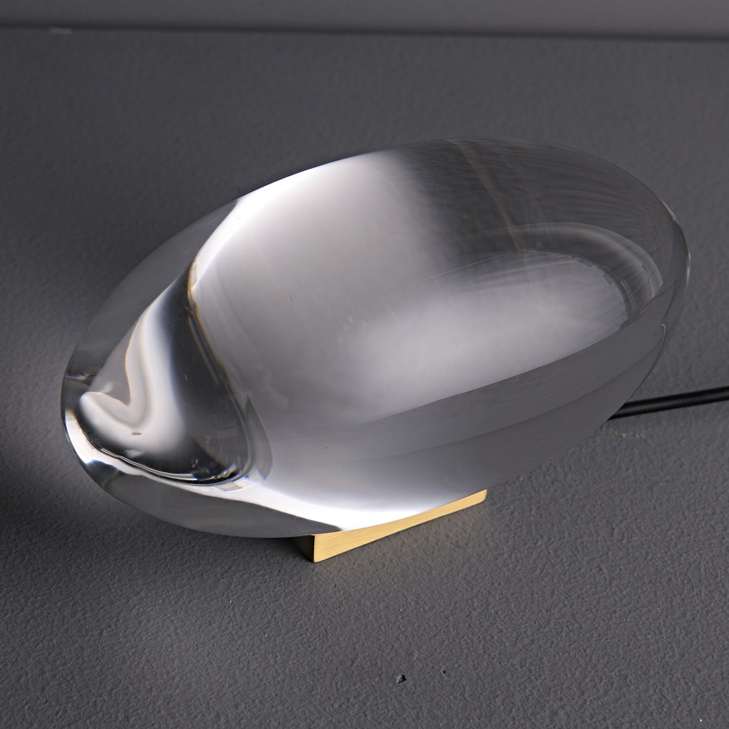 Marsman tafellamp LED kristalglas chroom binnen sfeerverlichting designlamp projectie lamp modern interieur nachtkastje dressoir verlichting