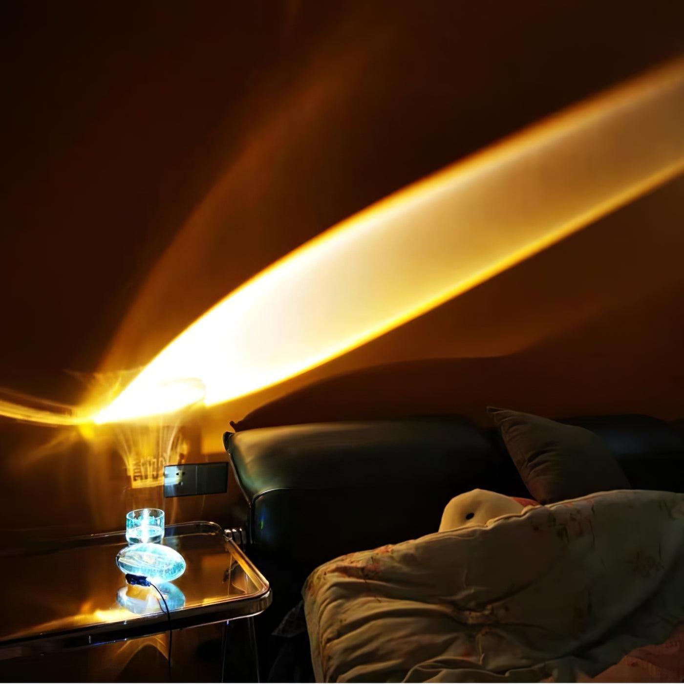 Marsman tafellamp LED kristalglas chroom binnen sfeerverlichting designlamp projectie lamp modern interieur nachtkastje dressoir verlichting