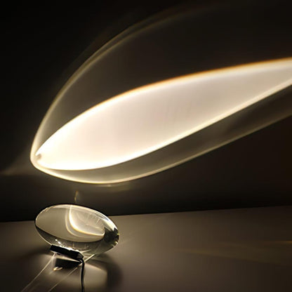 Marsman tafellamp LED kristalglas chroom binnen sfeerverlichting designlamp projectie lamp modern interieur nachtkastje dressoir verlichting