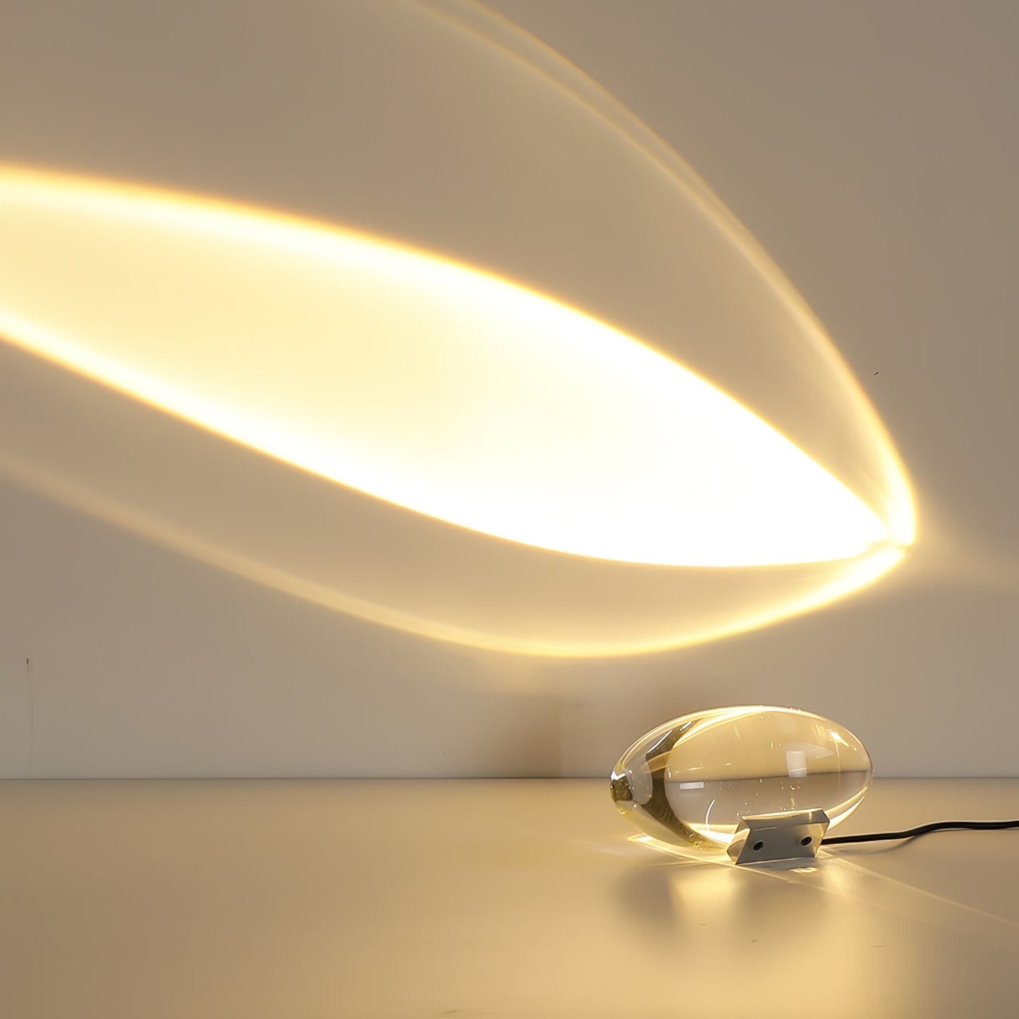 Marsman tafellamp LED kristalglas chroom binnen sfeerverlichting designlamp projectie lamp modern interieur nachtkastje dressoir verlichting