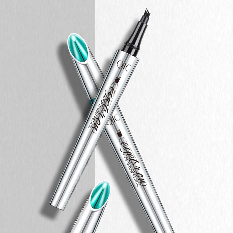 Wenkbrauwpotlood met 4 Punten Waterdichte Microblading Styling Pen voor Natuurlijke Haarlook Duurzaam tot 36 Uur Langdurig