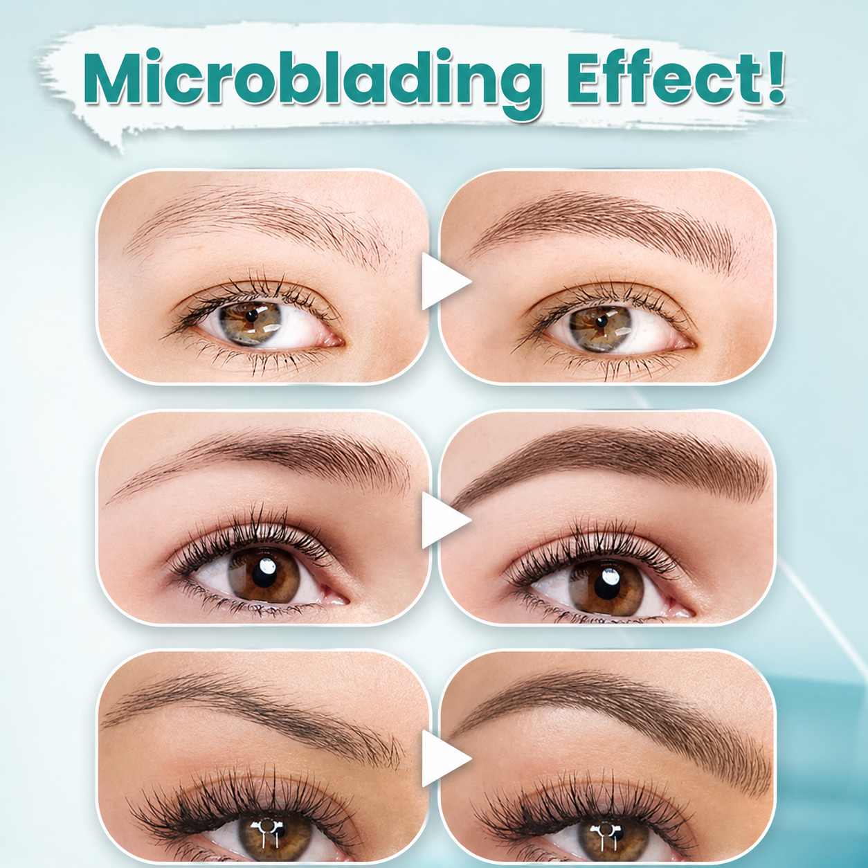 Wenkbrauwpotlood met 4 Punten Waterdichte Microblading Styling Pen voor Natuurlijke Haarlook Duurzaam tot 36 Uur Langdurig