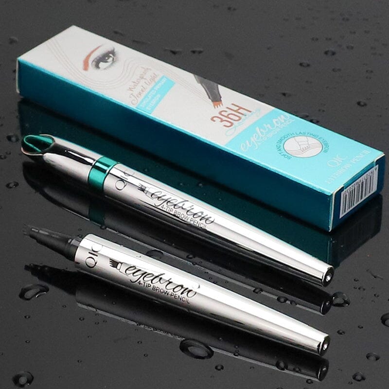 Wenkbrauwpotlood met 4 Punten Waterdichte Microblading Styling Pen voor Natuurlijke Haarlook Duurzaam tot 36 Uur Langdurig