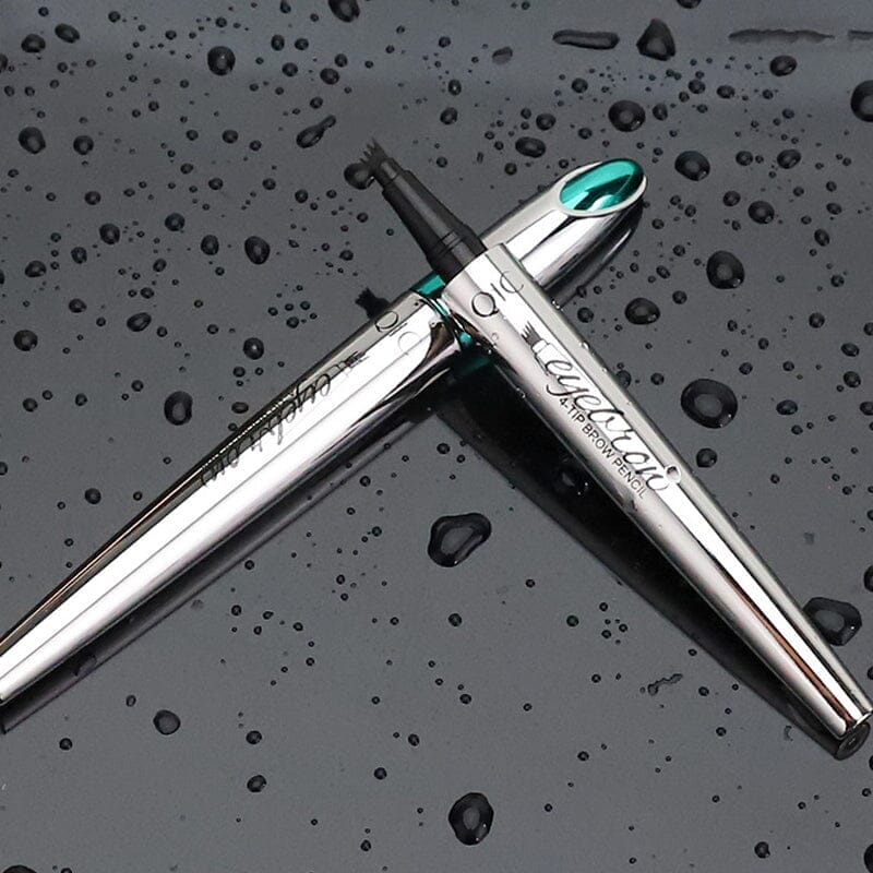 Wenkbrauwpotlood met 4 Punten Waterdichte Microblading Styling Pen voor Natuurlijke Haarlook Duurzaam tot 36 Uur Langdurig